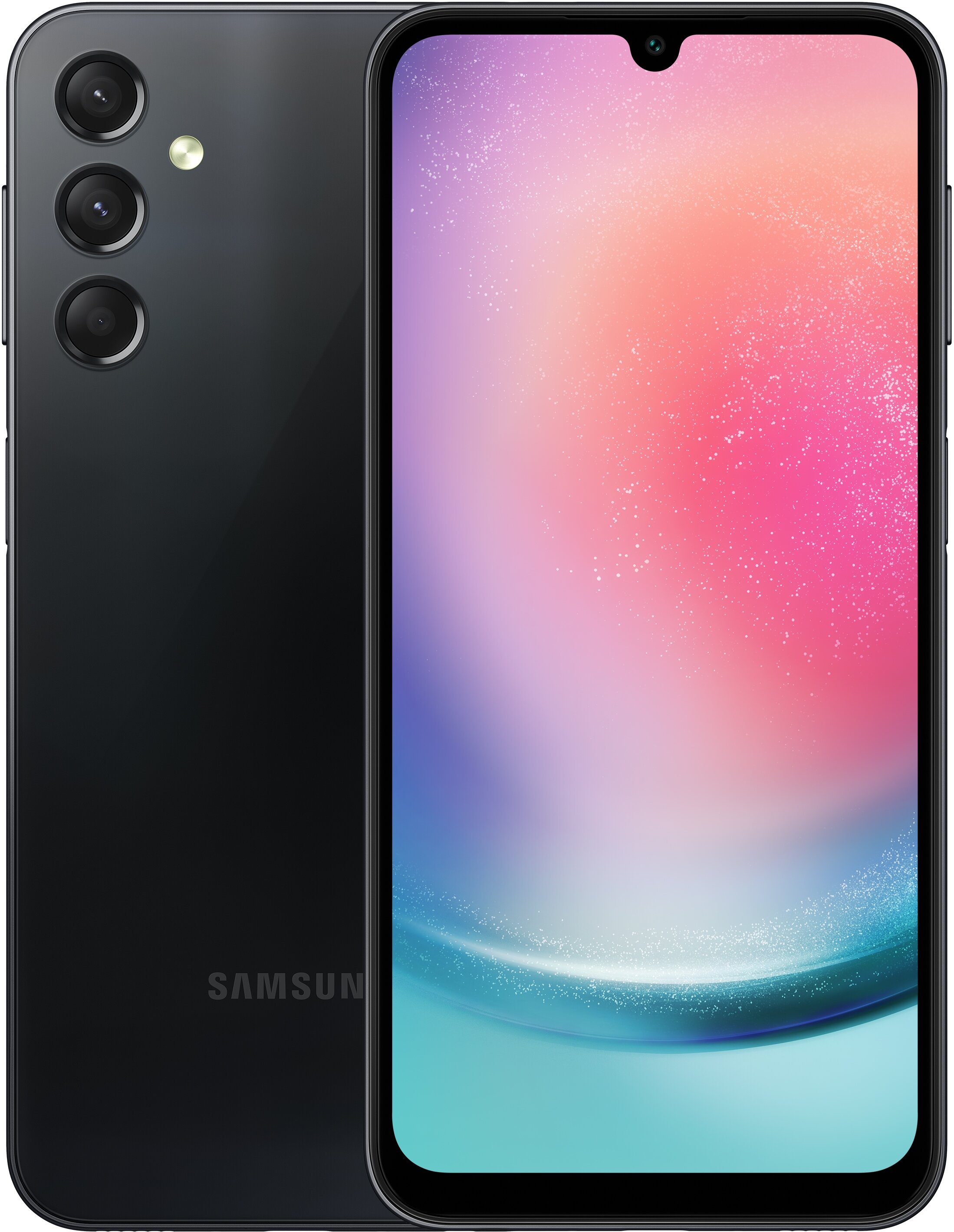 Описание Смартфон Samsung Galaxy A24 4+128GB Black [SM-A245FZKUMEA] купить  в Иркутске в IRKSHOP.RU