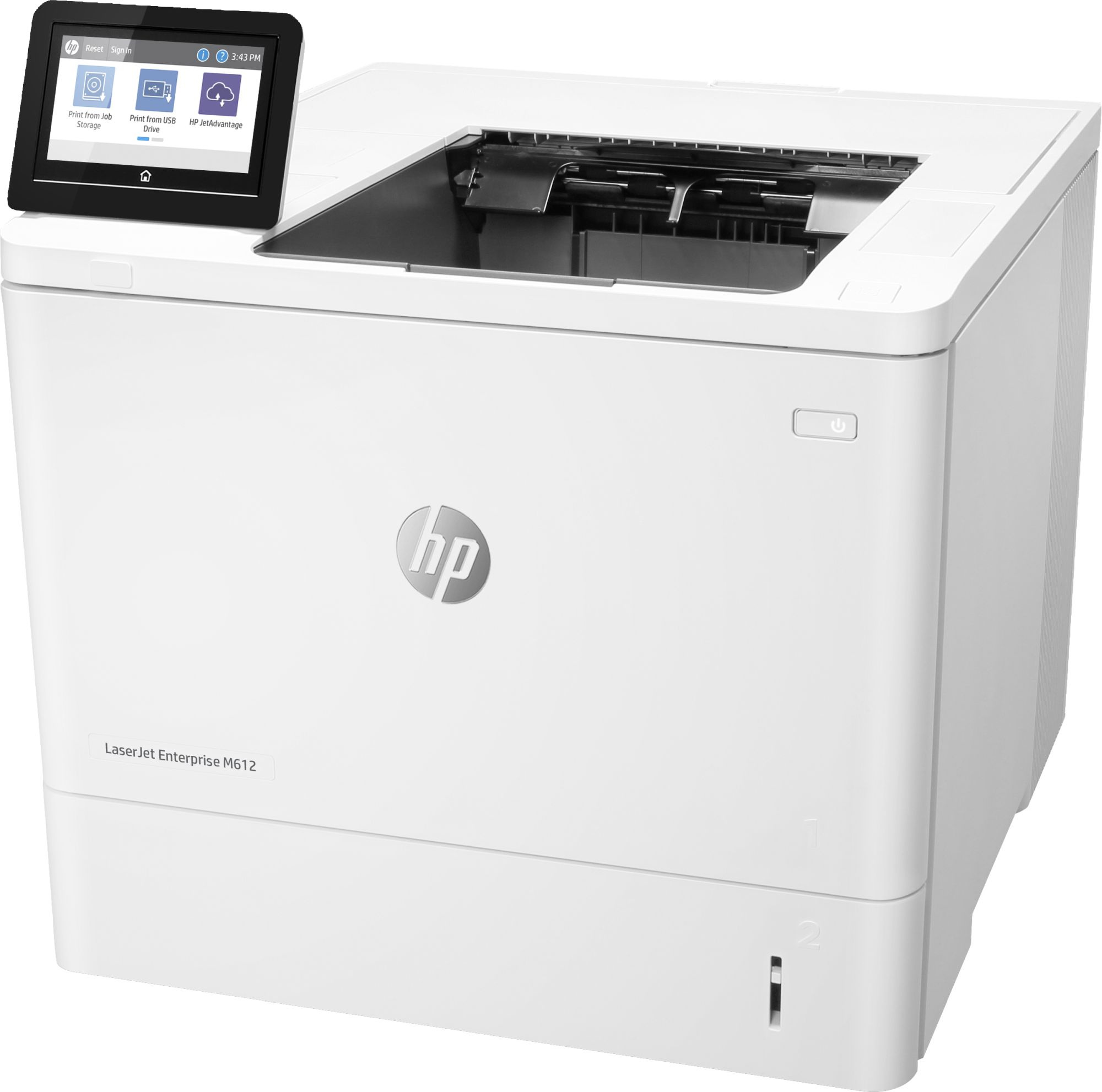 Описание Лазерный принтер HP LaserJet Enterprise M612dn A4, 1200dpi, 71ppm,  512Mb, 2 лотка 100+550, duplex, USB/extUSBx2/GigEth [7PS86A#B19] купить в  Иркутске в IRKSHOP.RU