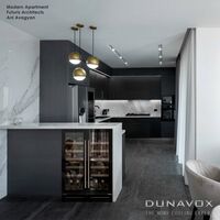Компрессорный винный шкаф Dunavox (Венгрия) DAUF-19.58B фотографии