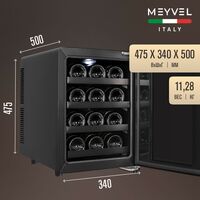 Винный шкаф Meyvel MV12-BSF1 (easy) фотографии