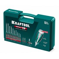 Набор ударных отверток KRAFTOOL IMPACT 13 шт сквозной стержень Cr-Mo [25035] фотографии