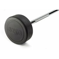 Штанга неразборная обрезиненная VictoryFit VF-DX4300 30 кг, прямой гриф фотографии
