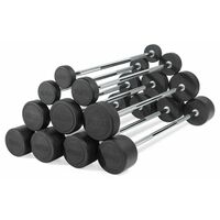 Штанга неразборная обрезиненная VictoryFit VF-DX4350 35 кг, прямой гриф фотографии