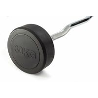 Штанга неразборная обрезиненная VictoryFit VF-DX5300 30 кг, прямой гриф фотографии