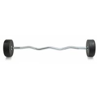 Штанга неразборная обрезиненная VictoryFit VF-DX5300 30 кг, прямой гриф фотографии