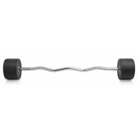Штанга неразборная обрезиненная VictoryFit VF-DX5400 40 кг, изогнутый гриф фотографии