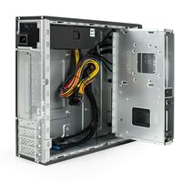 Корпус Exegate MI-641-01/TPS350 Desktop mini-ITX/mATX, БП TPS350 с вент. 8см, 2*USB+2*USB3.0 [EX296198RUS] фотографии