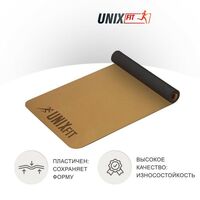 Коврик для йоги и фитнеса UNIX Fit 183 х 61 х 0,5 см пробковый [YMU5MMCR] фотографии