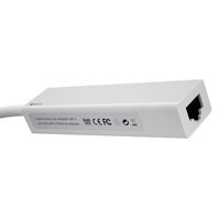 Разветвитель GCR GCR-AP03 PRO USB 2.0 на 3 порта + 10100 Мбит/с Ethernet RJ-45, белый фотографии