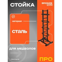 Стойка для медболов BRONZE GYM BR-1021 60х36х148см. [BG-BR-1021_MB] фотографии