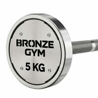 Набор стальных штанг BRONZE GYM BGBBST05-50 5-50 кг, 10 шт, шаг 5 кг фотографии