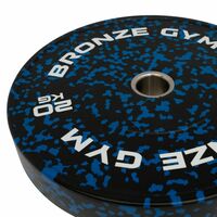 Диск бамперный BRONZE GYM BGBMC20 камуфляж, синий, 20кг фотографии