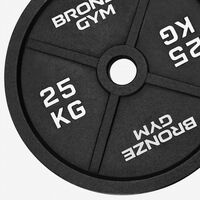Диск олимпийский BRONZE GYM BGPLCI250 чугунный, 25 кг фотографии