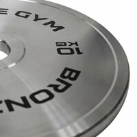 Диск олимпийский BRONZE GYM BGPLST100 стальной, 10 кг фотографии