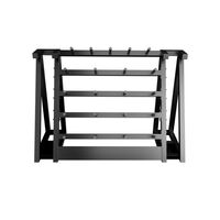 Стойка для хранения штанг для аэробики BRONZE GYM BG-FA-BP-RACK 190х55х128, на 20 шт. фотографии