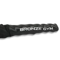 Канат тренировочный BRONZE GYM BG-FA-BR12 3.8см.х12м., 9кг., с защитным рукавом фотографии