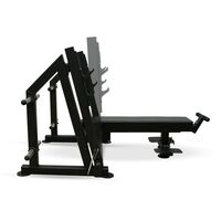 Скамья для жима лёжа BRONZE GYM PARTNER ML-901 с доводчиком, упором и подставкой для ног фотографии