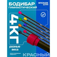 Палка гимнастическая BRONZE GYM БОДИБАР 4 кг [BG-FA-BDB4] фотографии