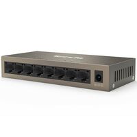 Коммутатор TENDA TEG1008M неуправляемый, 8 портов 8x1 Гбит/с, настольный, металлический корпус фотографии