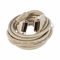 Кабель Cablexpert CC-DVI-10 3м, серый, DVI-D single link, 19M/19M, экран, феррит. кольца, медь фотографии