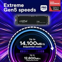 Твердотельный накопитель SSD Crucial T705 4TB PCIe Gen5 NVMe, M.2 [CT4000T705SSD3] фотографии