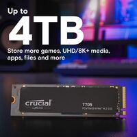 Твердотельный накопитель SSD Crucial T705 4TB PCIe Gen5 NVMe, M.2 [CT4000T705SSD3] фотографии