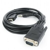 Кабель HDMI-VGA Cablexpert A-HDMI-VGA-03-6 19M/15M + 3.5Jack, 1.8м, черный, позол.разъемы, пакет фотографии
