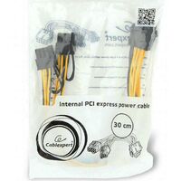 Кабель питания Cablexpert CC-PSU-85 PCI-Express 6-пин на 6+2 пин x 2 шт., 0.3 м фотографии