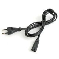 Кабель питания для аудио/видео техники Cablexpert PC-184-VDE-1.8M 1,8м, CEE 7/16 - C7, VDE, 2-pin, 2х0,75, черный, пакет фотографии