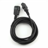 Кабель питания сист.блок-монитор Cablexpert PC-189-10 3.0м, C13-C14, 6А, сечение провода: 0.5 мм2, черный, с заземлением фотографии