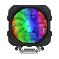 Вентилятор ALSEYE M120D (PLUS) Universal 200W, Heat pipe 6mm*6, 120mm FAN 700-1900rpm, 73.75CFM, 41.2dBA, 8 LED, LED temperature cover RTL [AS.01.01.0044] фотографии