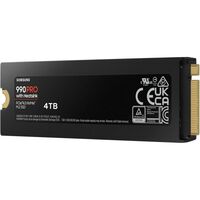 Твердотельный накопитель SSD Samsung 990 PRO with Heatsink MZ-V9P4T0GW 4TB M.2 2280, PCIe Gen4x4 with NVMe, 7450/6900, IOPS 1600/1550K, MTBF 1.5M, Samsung V-NAND TLC, 4GB LPDDR4MB, 2400TBW, RTL [MZ-V9P4T0GW] фотографии