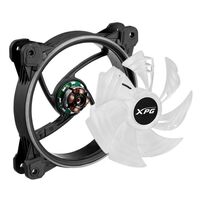 Вентилятор XPG HURRICANE 120 ARGB, PWM, черный [HURRICANE120ARGBPWM-BKCWW] фотографии