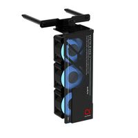 Вентилятор для процессора ALSEYE C-RAM-Alpha-B Product Size: 145.9 * 82 * 38.3mm, Number of fans: 3, Size: 40 * 40 * 20mm, Material: 1mm SPCC thick sheet metal, Surface treatment: Powder coated black on the surface, Box: Black, Leaf: Milk white, Luminous effect: internally emitting ARGB, Speed: 1000-3500RPM [AS.03.08.0001] фотографии