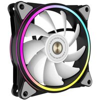 Вентилятор в корпус ALSEYE HALO PRO B-P (rubber screw) 120mm, hydraulic, 800~1800rpm, max 51.87CFM, max 26dBA, ARGB. PWM, Black, RTL [AS.04.02.0084] фотографии