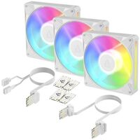 Вентилятор корпусной Arctic Cooling BioniX P14 A-RGB (White) - 3 Pack [ACFAN00342A] фотографии