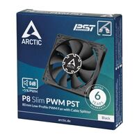 Вентилятор корпусной Arctic Cooling P8 SLIM PWM PST чёрный [ACFAN00295A] фотографии