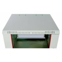 Шкафы и стойки: Шкаф ЦМО ШРН-Э-6.350.1 19" настенный, серый 6U 600*350, дверь металл фотографии