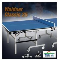 Теннисные столы: Теннисный стол DONIC WALDNER CLASSIC 25 BLUE без сетки фотографии