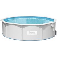 Бассейны: Бассейн стальной BestWay Hydrium 460 х 120 см песчаный фильтр-насос, лестница, подстилка, тент [56384] фотографии