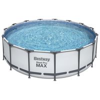 Бассейны: Бассейн каркасный BestWay Steel Pro Мах 457 х 122 см фильтр-насос, лестница, тент [56438] фотографии