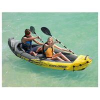 Лодки: Лодка Intex Explorer K2 2 местная, 312 х 91 х 51 см, алюминиевые вёсла 213 см, насос, 2 сиденья, до 180 кг [68307NP] фотографии