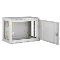 Шкафы и стойки: Настенный разборный шкаф TLK TWI-096045-R-P-GY 19", 9U, перфорированная дверь, Ш600хВ436хГ450мм, 1 пара монтажных направляющих, серый фотографии