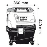 Строительные пылесосы: Строительный пылесос BOSCH GAS 15 PS 1100 Вт, 10 л, 6 кг фотографии