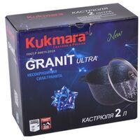 Сковороды, кастрюли, противни, дуршлаги: Кастрюля Кукмор Granit ultra кго22а 2л фотографии