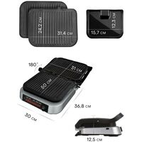 Фритюрницы, грили: Гриль электрический Pioneer GR1020E 2100 Вт, 7 программ фотографии