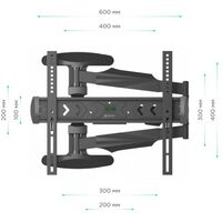 Крепеж для аудио-видео техники: Кронштейн ONKRON NP47 черный 40"-75", VESA: 100x100 - 400x400 мм фотографии