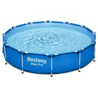 Бассейны: Бассейн каркасный BestWay Steel Pro 366 см x 76 см с фильтр-насосом [56681] фотографии