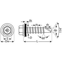 Саморезы: Саморезы СКМ кровельные Зубр Профессионал 150 х 6.3 мм 400 шт, для металлических конструкций [4-300310-63-150] фотографии