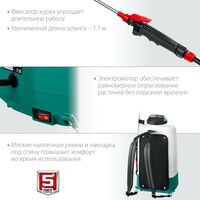 Опрыскиватели садовые: Опрыскиватель аккумуляторный Зубр ОПЛ-15 15 л бак, без АКБ, Li-Ion 18В фотографии